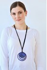 CIRCLES NECKLACE - blue mustd